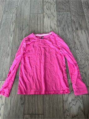 Spotted Zebra Girls' Long Sleeve Pink Crewneck Top size L